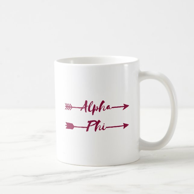 Alpha Phi | Arrows Coffee Mug (Right)