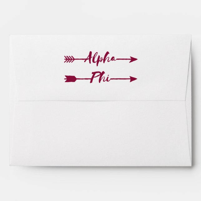 Alpha Phi | Arrows Envelope (Back (Top Flap))