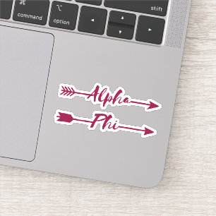 Alpha Phi Arrows Sticker