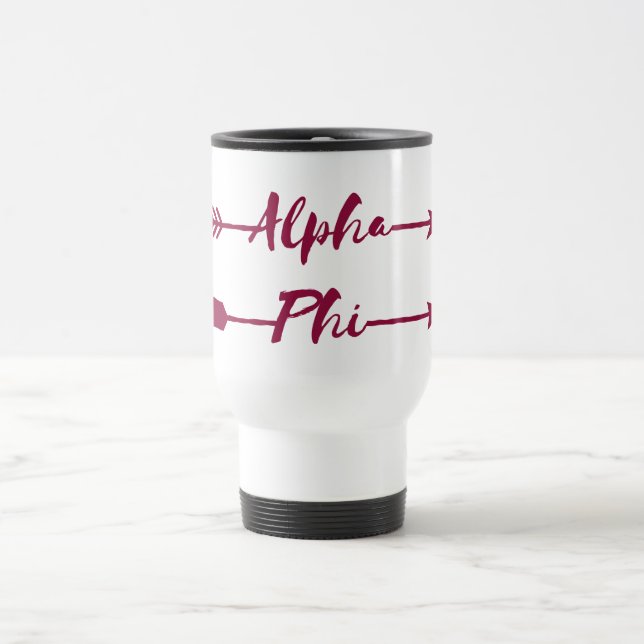 Alpha Phi | Arrows Travel Mug (Center)