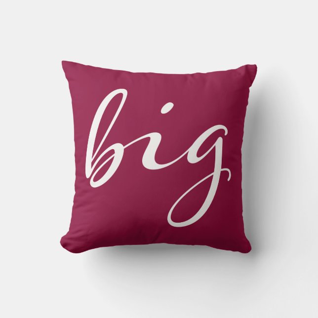Alpha Phi | Big Script Throw Pillow (Front)