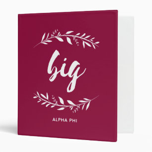 Alpha Phi Big Wreath Binder