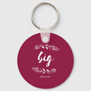 Alpha Phi   Big Wreath Keychain