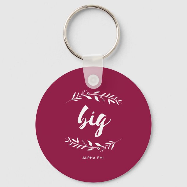 Alpha Phi | Big Wreath Keychain (Front)