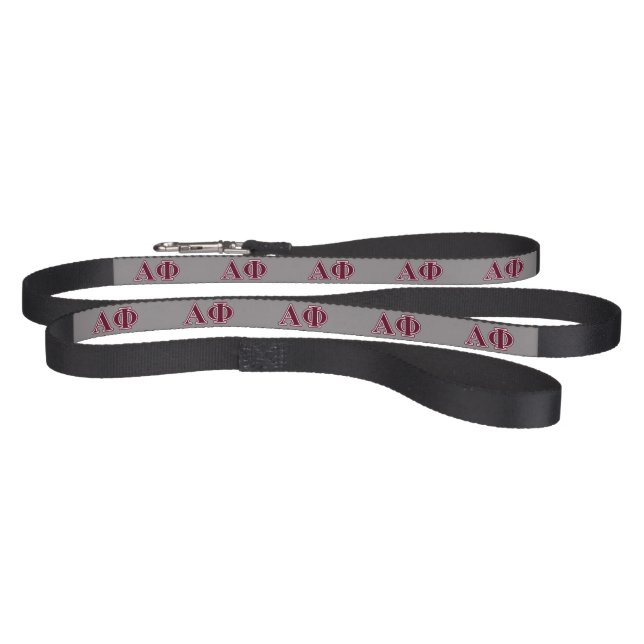 Alpha Phi Bordeaux Letters Pet Leash (Full)
