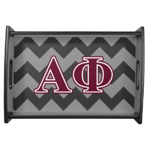 Alpha Phi Bordeaux Letters Serving Tray