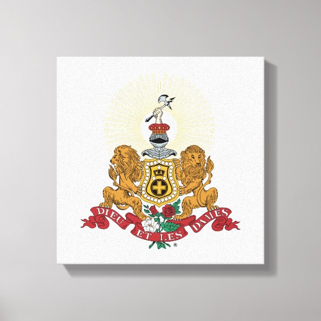 Alpha Phi Crest Canvas Print (Front)