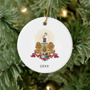 Alpha Phi Crest Ceramic Ornament