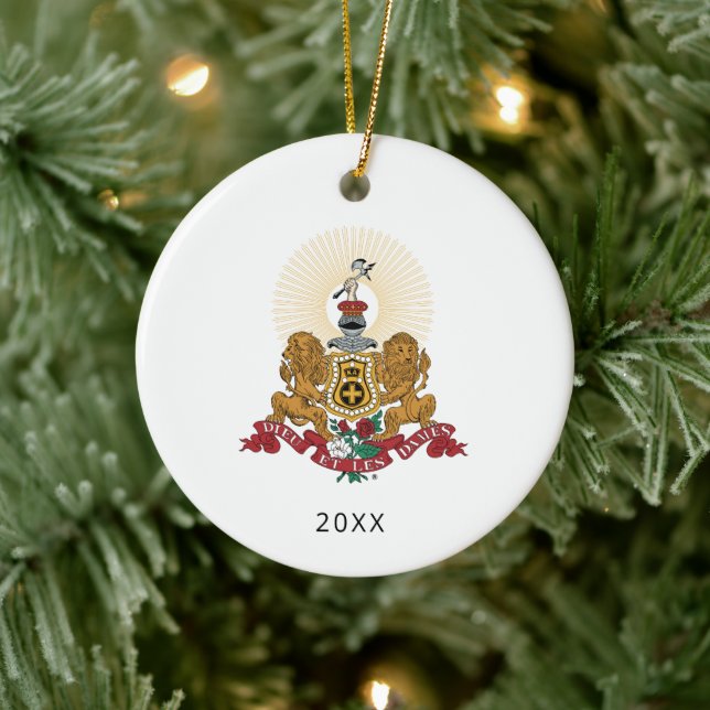 Alpha Phi Crest Ceramic Ornament (Tree)