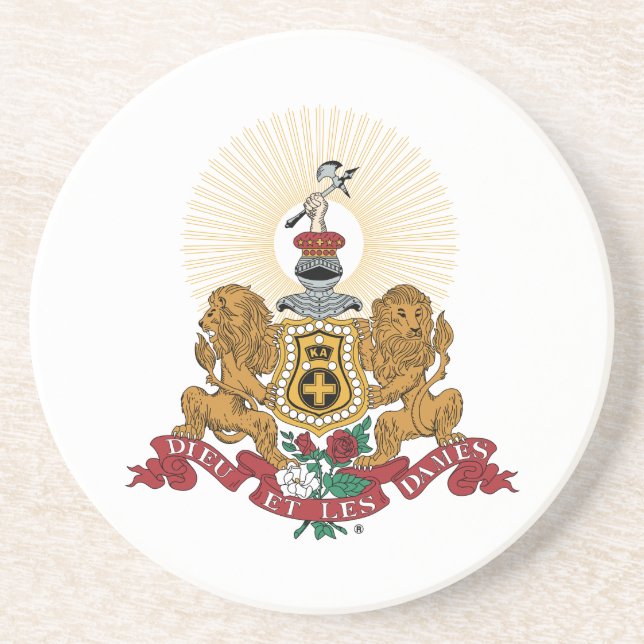 Alpha Phi Crest Coaster (Front)