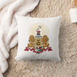 Alpha Phi Crest Throw Pillow