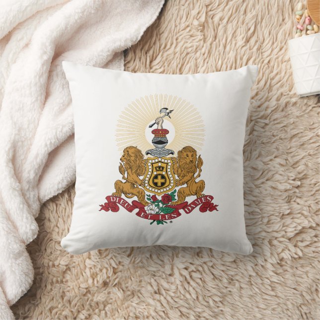 Alpha Phi Crest Throw Pillow (Blanket)