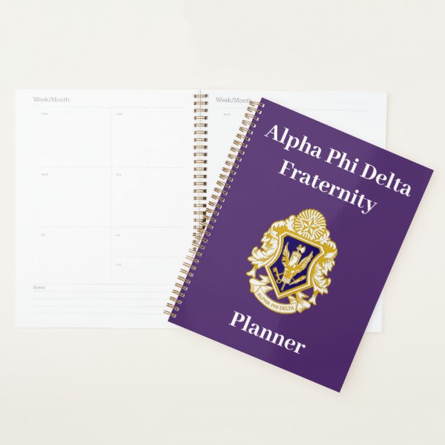 Alpha Phi Delta Planner (Display)