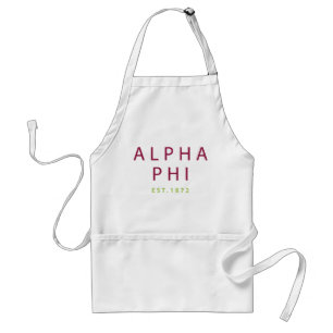 Alpha Phi Est. 1872 2 Adult Apron