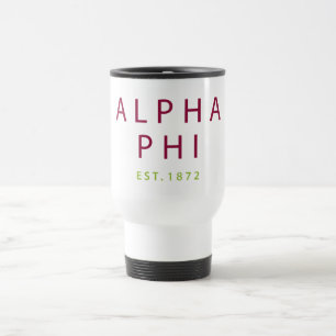 Alpha Phi Est. 1872 2 Travel Mug