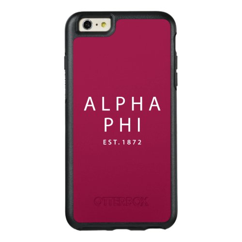 Alpha Phi  Est 1872 OtterBox iPhone 66s Plus Case