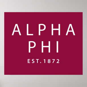 Alpha Phi Est. 1872 Poster
