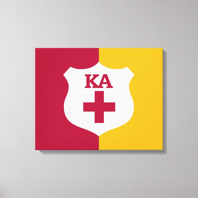 Alpha Phi Flag Canvas Print (Front)