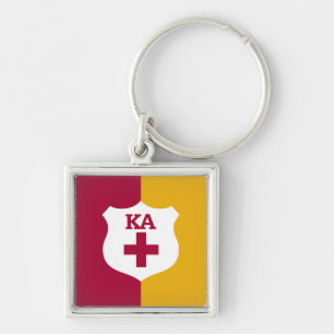 Alpha Phi Flag Keychain