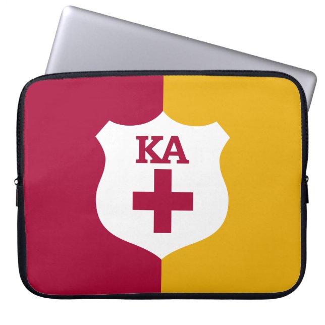 Alpha Phi Flag Laptop Sleeve (Front)