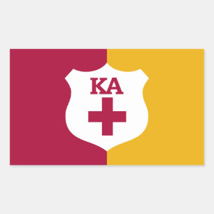 Alpha Phi Flag Rectangular Sticker