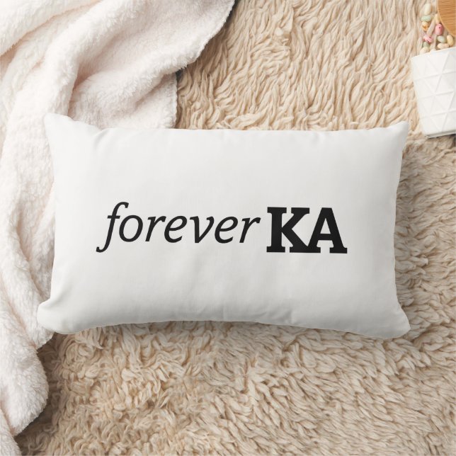Alpha Phi | Forever KA Lumbar Pillow (Blanket)