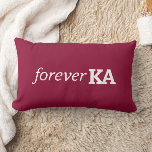 Alpha Phi Forever KA Lumbar Pillow