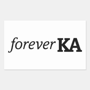 Alpha Phi Forever KA Rectangular Sticker