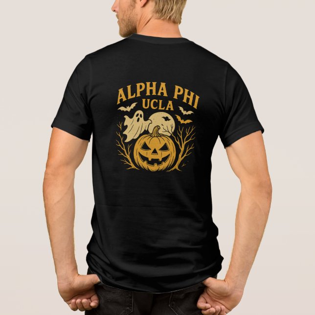 Alpha Phi Halloween Tri-Blend Shirt (Back)
