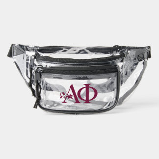 Alpha Phi Ivy Letter Clear Fanny Pack