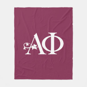 Alpha Phi Ivy Letter Fleece Blanket
