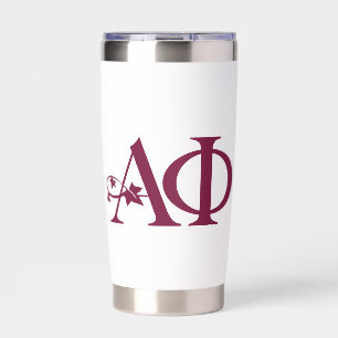 Alpha Phi Ivy Letter Insulated Tumbler