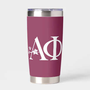 Alpha Phi Ivy Letter Insulated Tumbler
