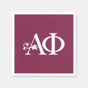 Alpha Phi Ivy Letter Napkins