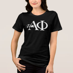 Alpha Phi Ivy Letter Tri-Blend Shirt