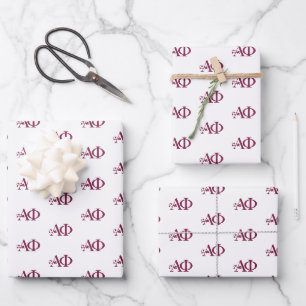 Alpha Phi Ivy Letter Wrapping Paper Sheets
