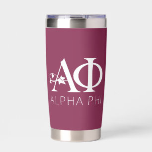 Alpha Phi Ivy Letters Insulated Tumbler