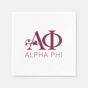 Alpha Phi Ivy Letters Napkins