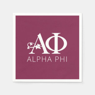 Alpha Phi Ivy Letters Napkins