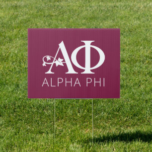 Alpha Phi Ivy Letters Sign