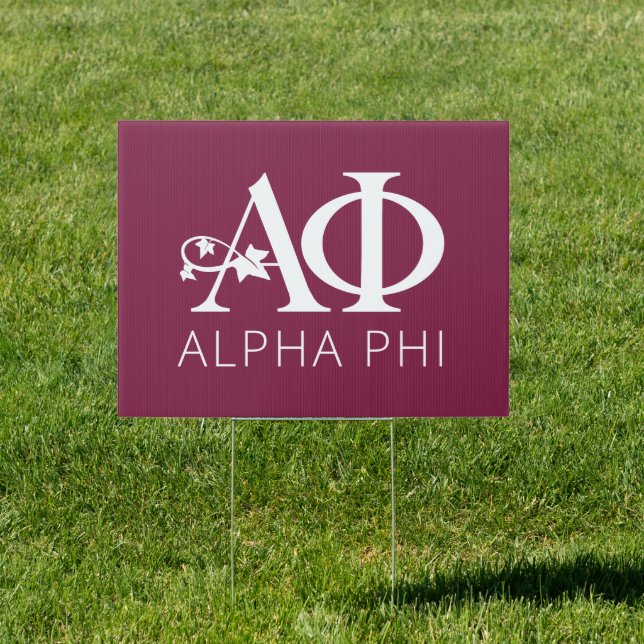 Alpha Phi Ivy Letters Sign (Insitu)