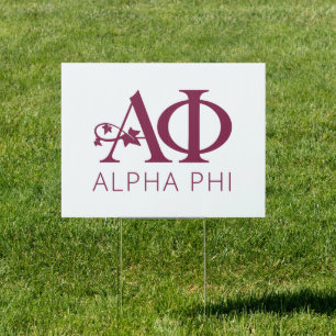 Alpha Phi Ivy Letters Sign