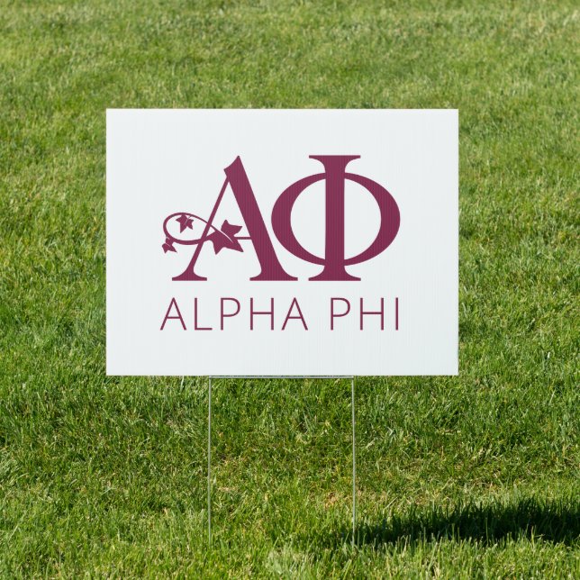 Alpha Phi Ivy Letters Sign (Insitu)