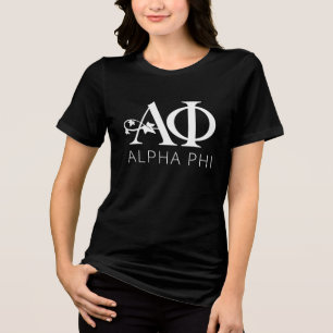 Alpha Phi Ivy Letters Tri-Blend Shirt