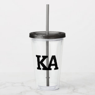 Alpha Phi Letters Acrylic Tumbler