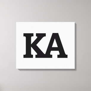 Alpha Phi Letters Canvas Print
