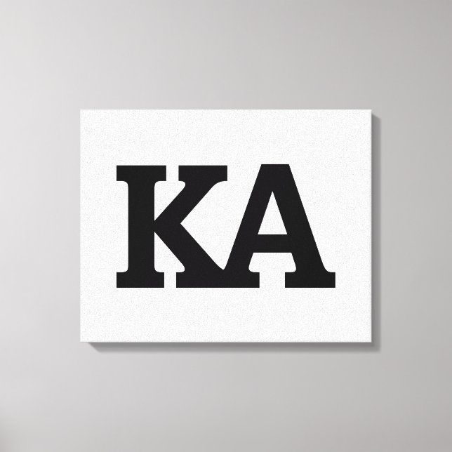 Alpha Phi Letters Canvas Print (Front)