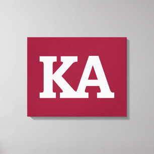 Alpha Phi Letters Canvas Print