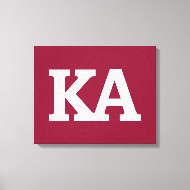 Alpha Phi Letters Canvas Print (Front)