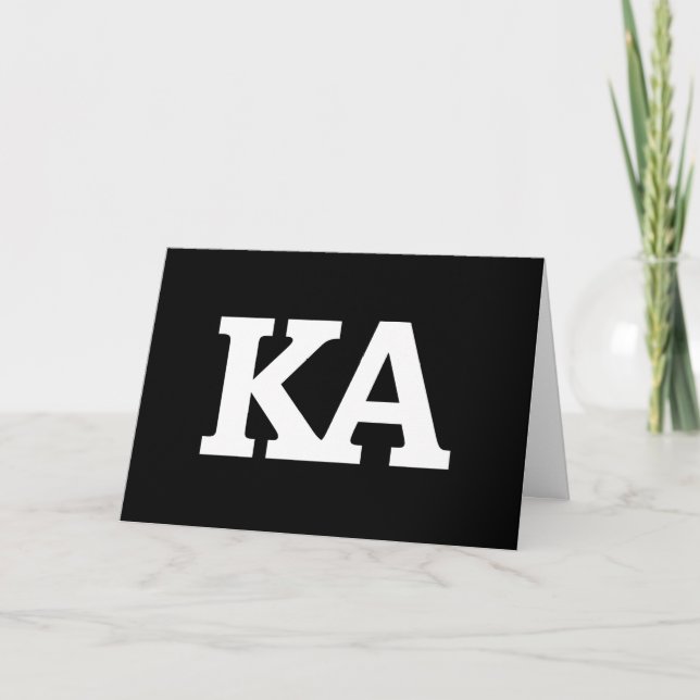 Alpha Phi Letters Card (Front)